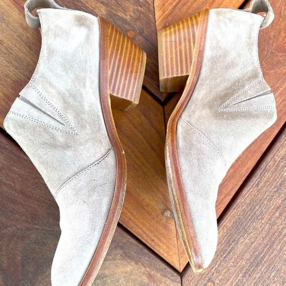 Rag & Bone suede leather low ankle booties 9.5 - Picture 3 of 15